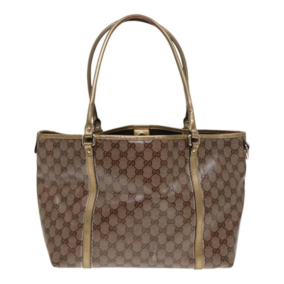 GUCCI GG Crystal Tote Bag Gold Tone Gold 197958 Auth ki4759 - Picture 2 of 16